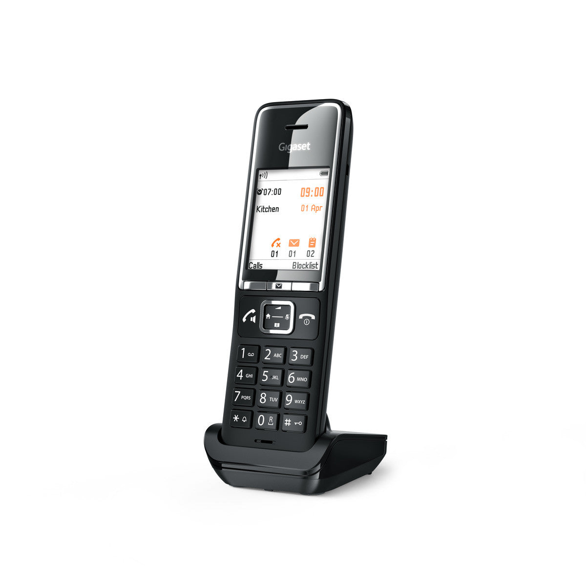 Gigaset Comfort 550 HX – WLAN-Telefon (Handgerät), Zusatzmobilteil mit Ladeschale, Schwarz
