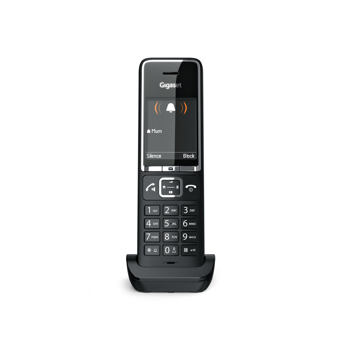 Gigaset Comfort 550 HX – WLAN-Telefon (Handgerät), Zusatzmobilteil mit Ladeschale, Schwarz