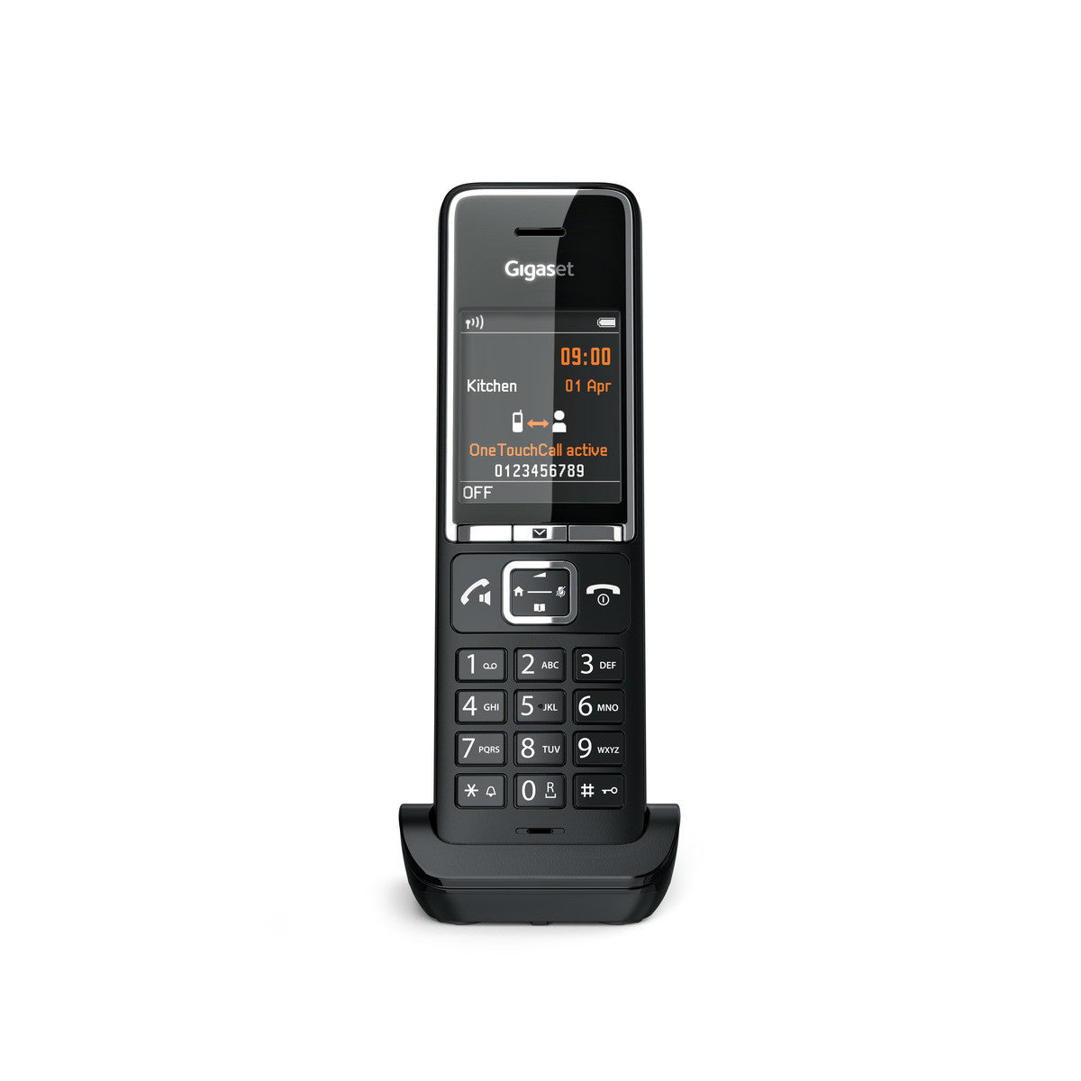 Gigaset Comfort 550 HX – WLAN-Telefon (Handgerät), Zusatzmobilteil mit Ladeschale, Schwarz