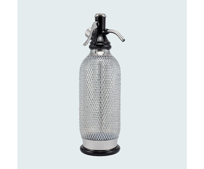 iSi Wassersprudler – inkl. 1 Flasche (PET), für iSi CO₂-Sodakapsel, Silber, 1060