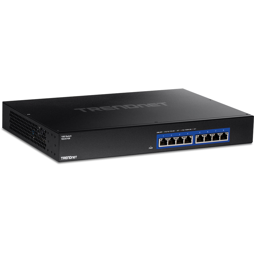 TRENDnet TEG-S708 – Switch – 8× 10G RJ-45, 19"