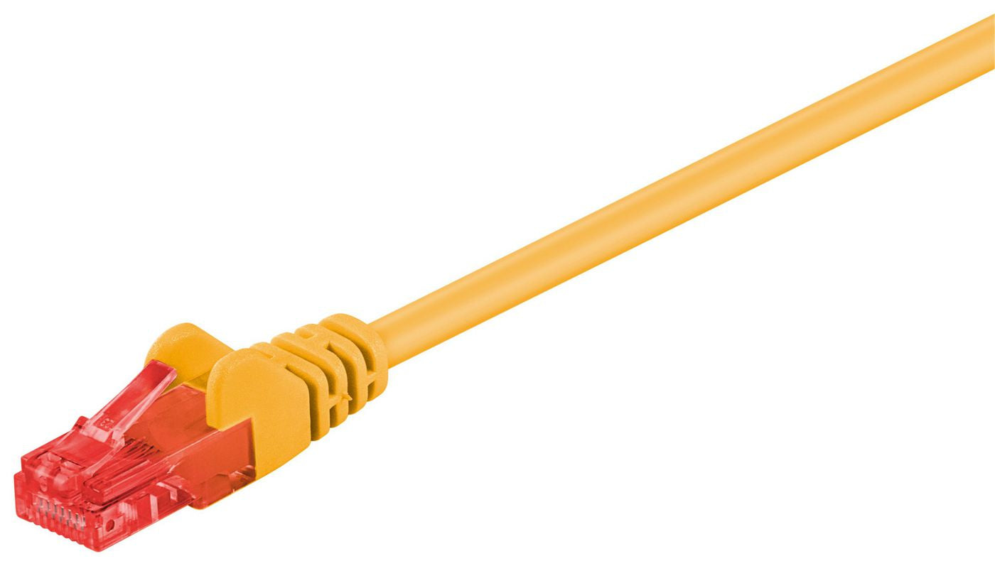 Microconnect Patchkabel – Cat6 U/UTP, 0,25 m, Gelb, RJ-45