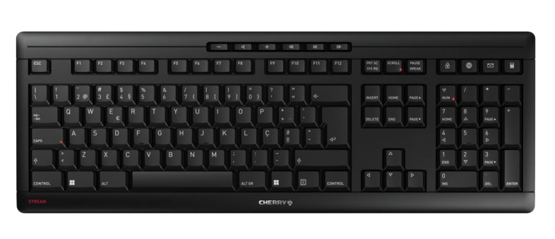 CHERRY Stream Keyboard – Tastatur, kabellos, PT-Layout (PT), Schwarz