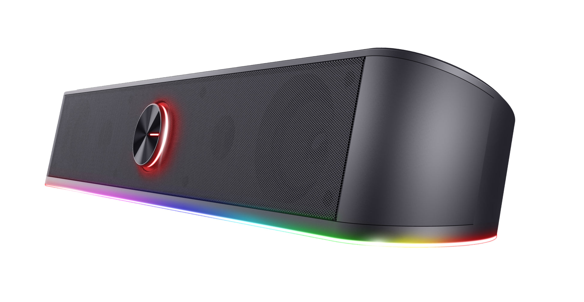 Trust GXT 619 Thorne – Soundbar, ohne Subwoofer – 2.0, 6 W, USB, 3,5 mm Klinke, LED-Beleuchtung, Schwarz