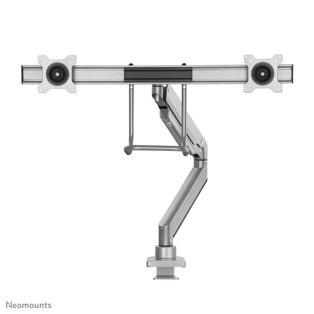 Neomounts NM-D775DXSILVER – Monitorarm Tischhalterung – Klemme/Durchführung – 2 Monitore – 10–32" – VESA 75×75