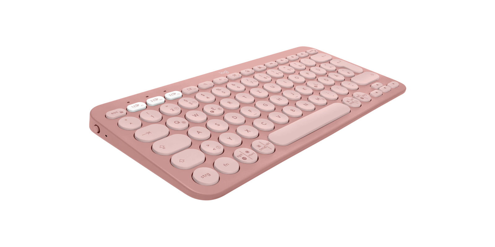Logitech Pebble Keys 2 K380s – Mini Tastatur – Schere – Bluetooth & 2,4 GHz (Logi Bolt) – QWERTZ (DE)