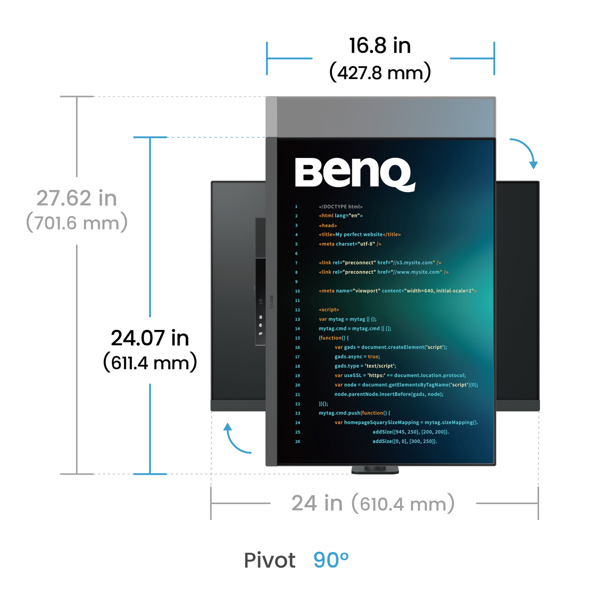 BenQ RD280UA – Monitor, 28,2", 3840 × 2560, 400 cd/m², HDMI