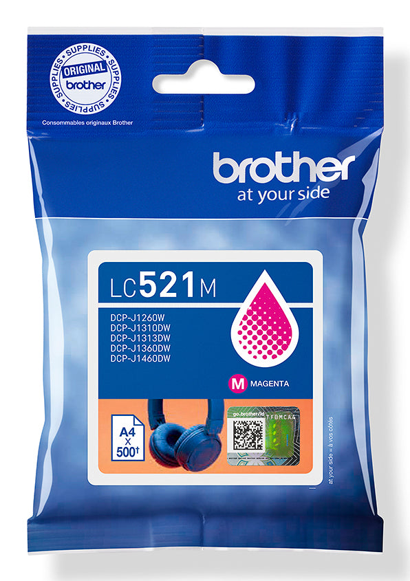 Brother Tintenpatrone, Magenta – für Inkjetdrucker, Multifunktionsgeräte