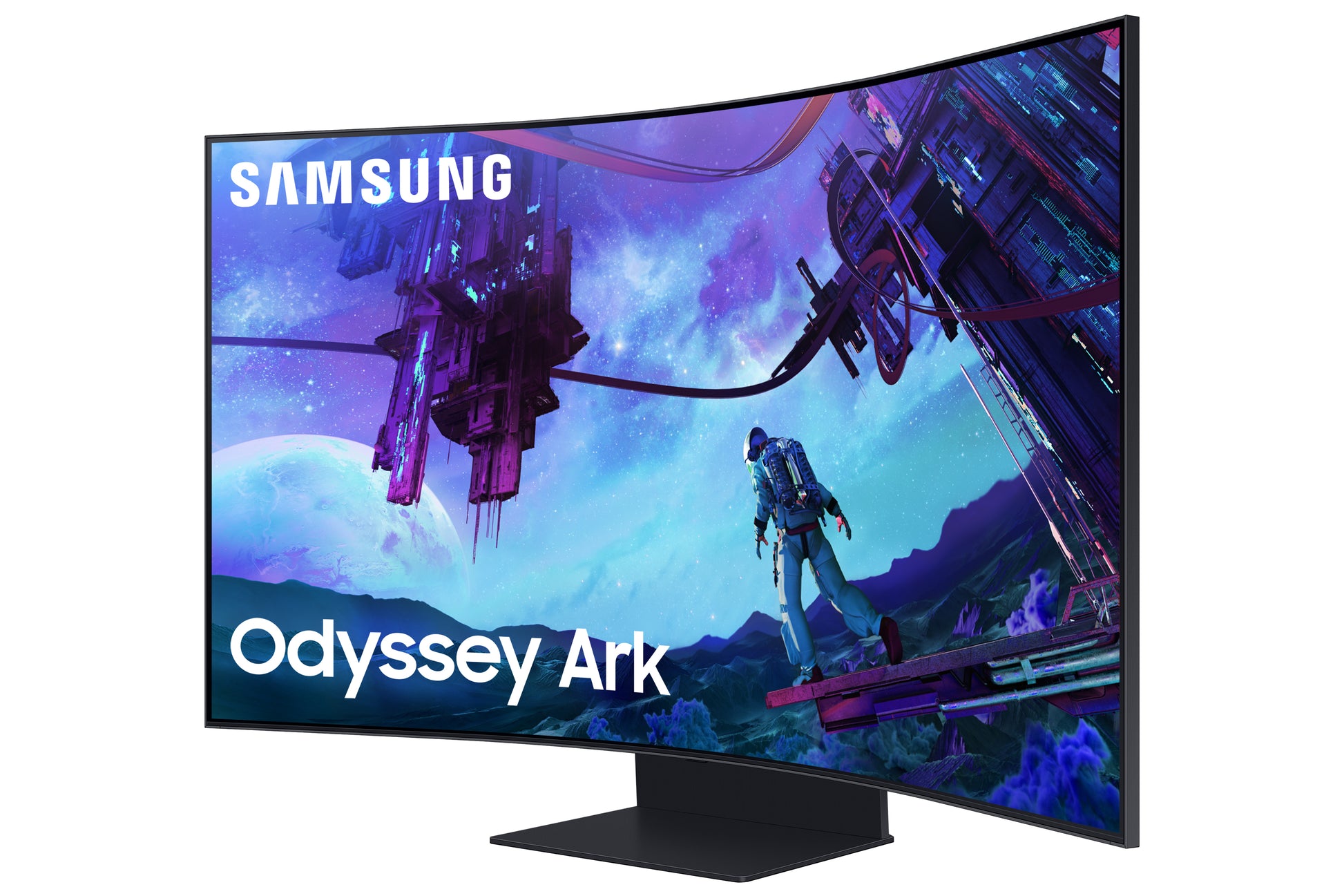 Samsung Odyssey Ark G97NC – Monitor, 55", VA, Mini-LED, 165 Hz, 600 cd/m², Tizen, Schwarz