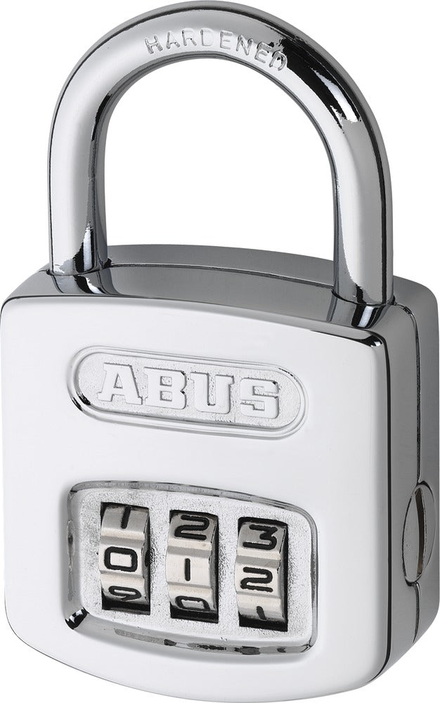 ABUS 160/40 B/DFNLI Kombinationsschloss – 3-stellig, Gehärteter Stahl, Aussen, Silber