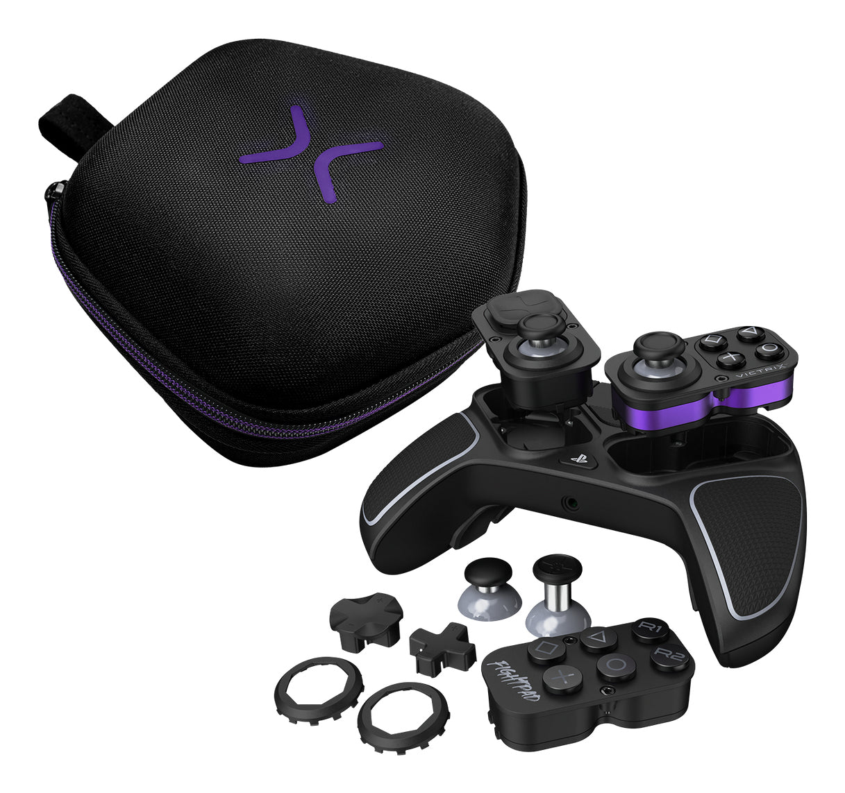 Turtle Beach Victrix Pro BFG Reloaded – Gamepad – USB + RF + Bluetooth, für PS5, PS4 & PC, Schwarz