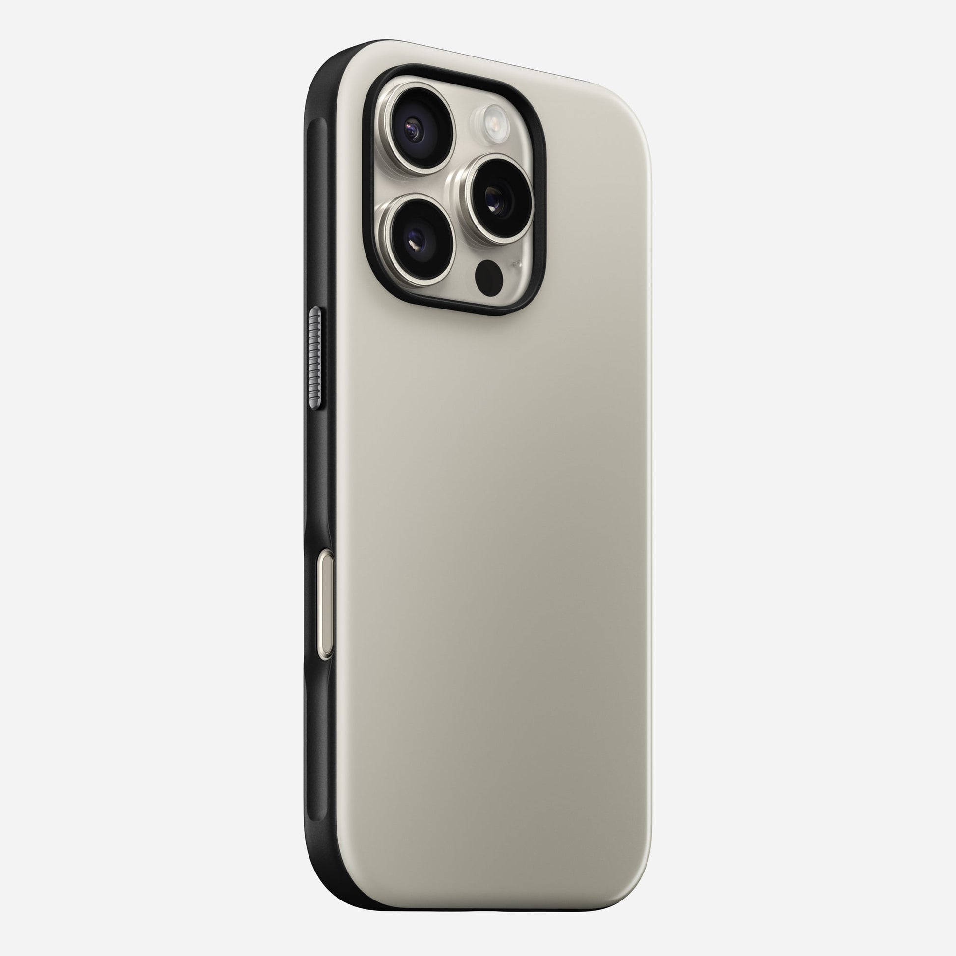 Nomad Backcover – für Apple iPhone 16 Pro – MagSafe, TPU, Steingrau, bis 2,4 m Sturzsicher