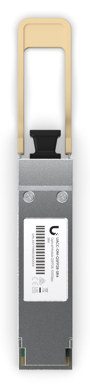 Ubiquiti UACC-OM-QSFP28-SR4 – QSFP28 Transceiver – 100 Gbit/s, MPO-12/UPC, Multi-Mode, 100 m, Beige/Grau