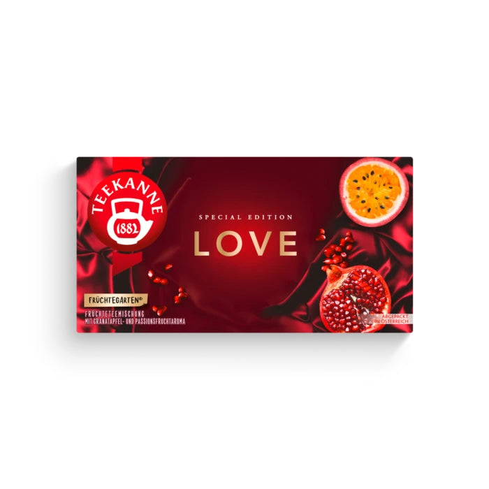 Teekanne Früchtetee Granatapfel & Passionsfrucht – Teebeutel 20 Beutel