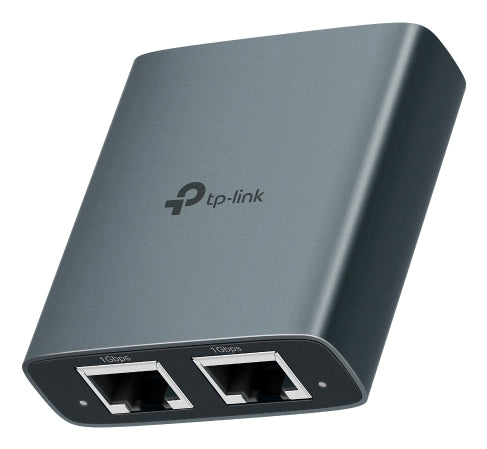 TP-Link EH210 Ethernet-Splitter – 3× RJ-45 (1 zu 2), Metall, Schwarz