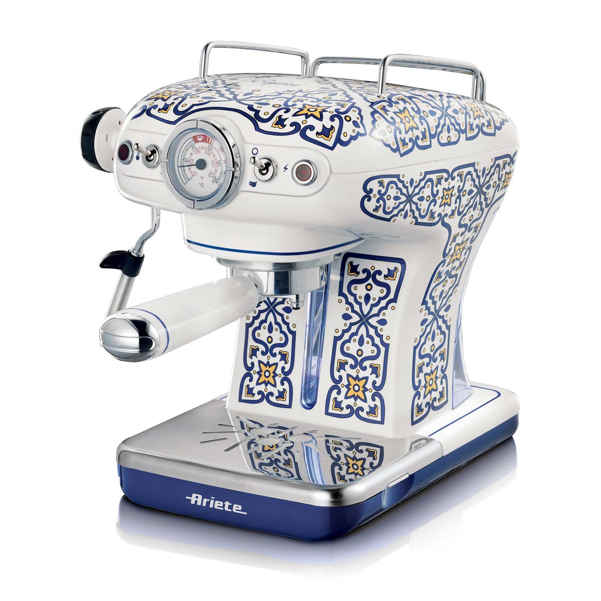 Ariete ARI-1389-CAP Espressomaschine (Siebträger) – 15 bar, 0,9 l, Milchschaumdüse, Blau