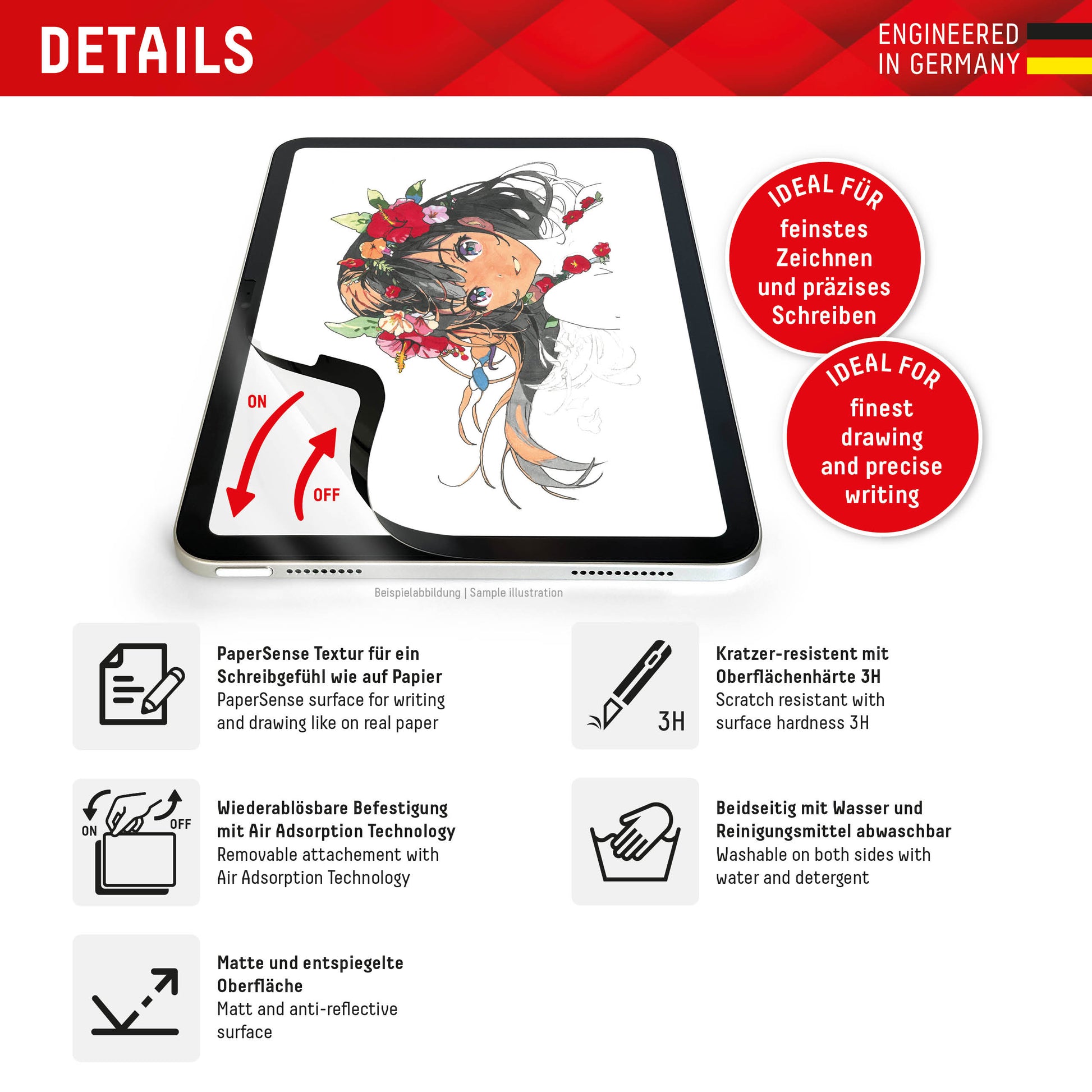 Displex Panzerglas für iPad Pro 11" (2025/2024) – Matt, 5H