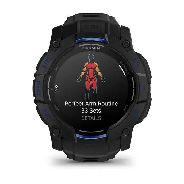 Garmin Instinct 3 50 mm GPS – Aluminium Schwarz, Sportarmband, 100 m, für iPhone