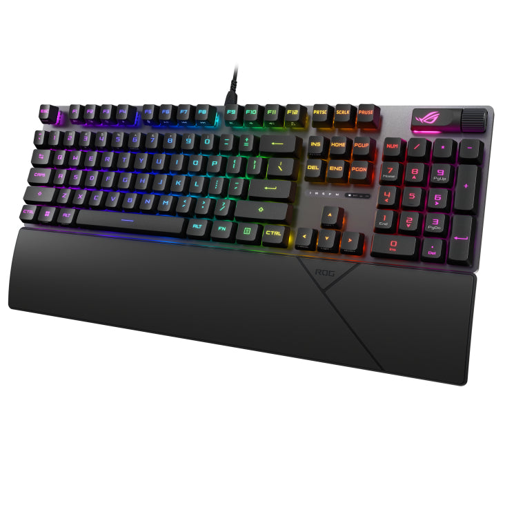 ASUS ROG Strix Scope II – Gaming-Tastatur – Optomechanisch, RGB – Kabelgebunden – IP57 – Schwarz