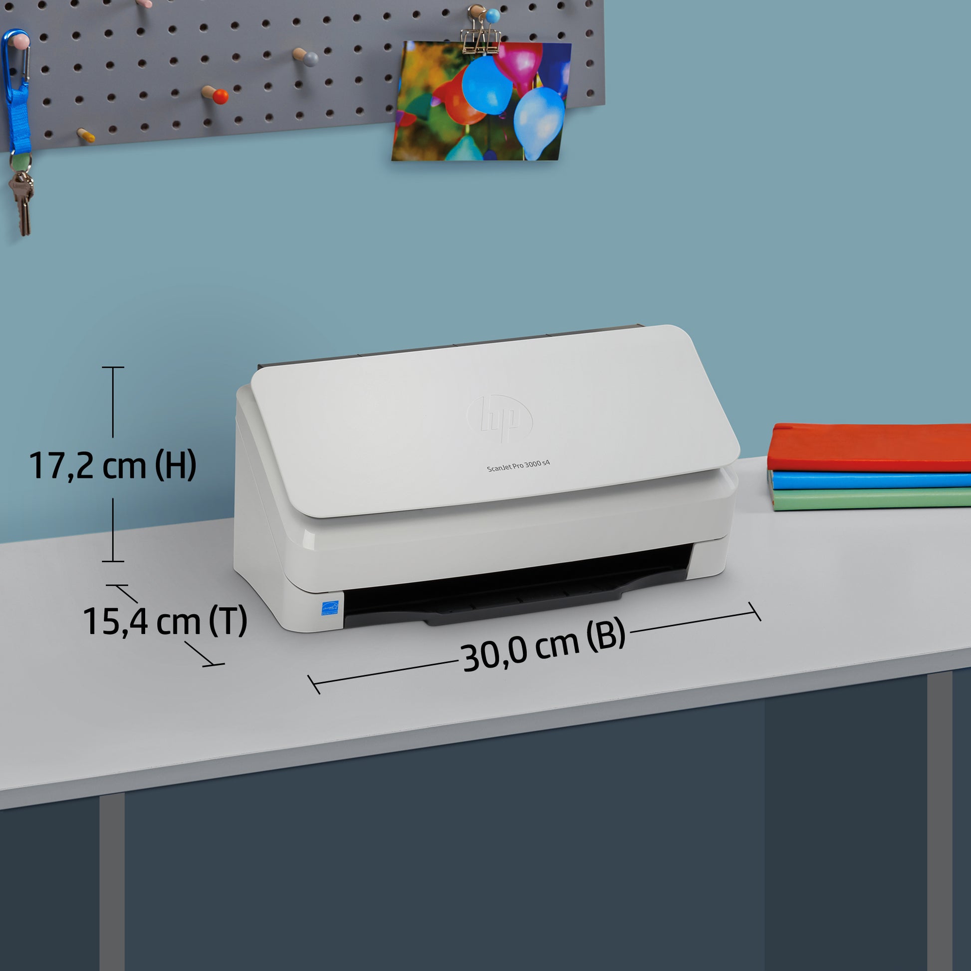 HP ScanJet Pro 3000 s4 – Dokumentenscanner, A4, Duplex, 40 ppm, 600 dpi, ADF 50 Blatt, USB
