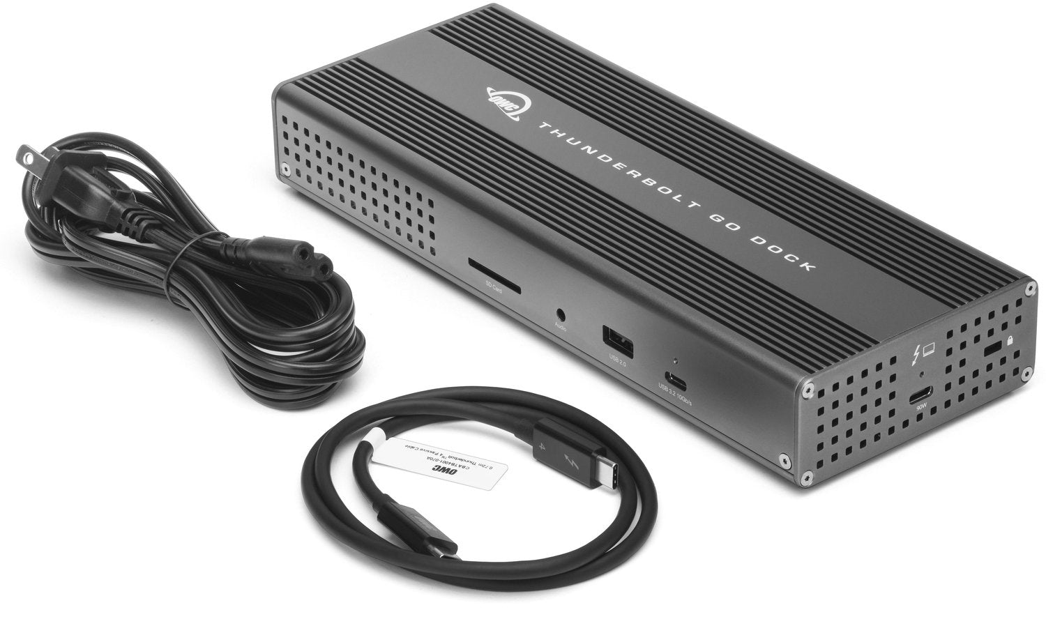 OWC Thunderbolt Go Dockingstation – Thunderbolt 4, 3× USB-A, 2× USB-C, 90 W PD, für Windows/Mac/ChromeOS