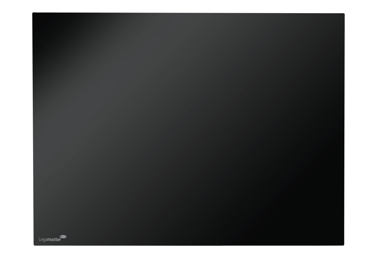 Legamaster Glasboard – schwarz, magnetisch, rahmenlos – 120 × 90 cm