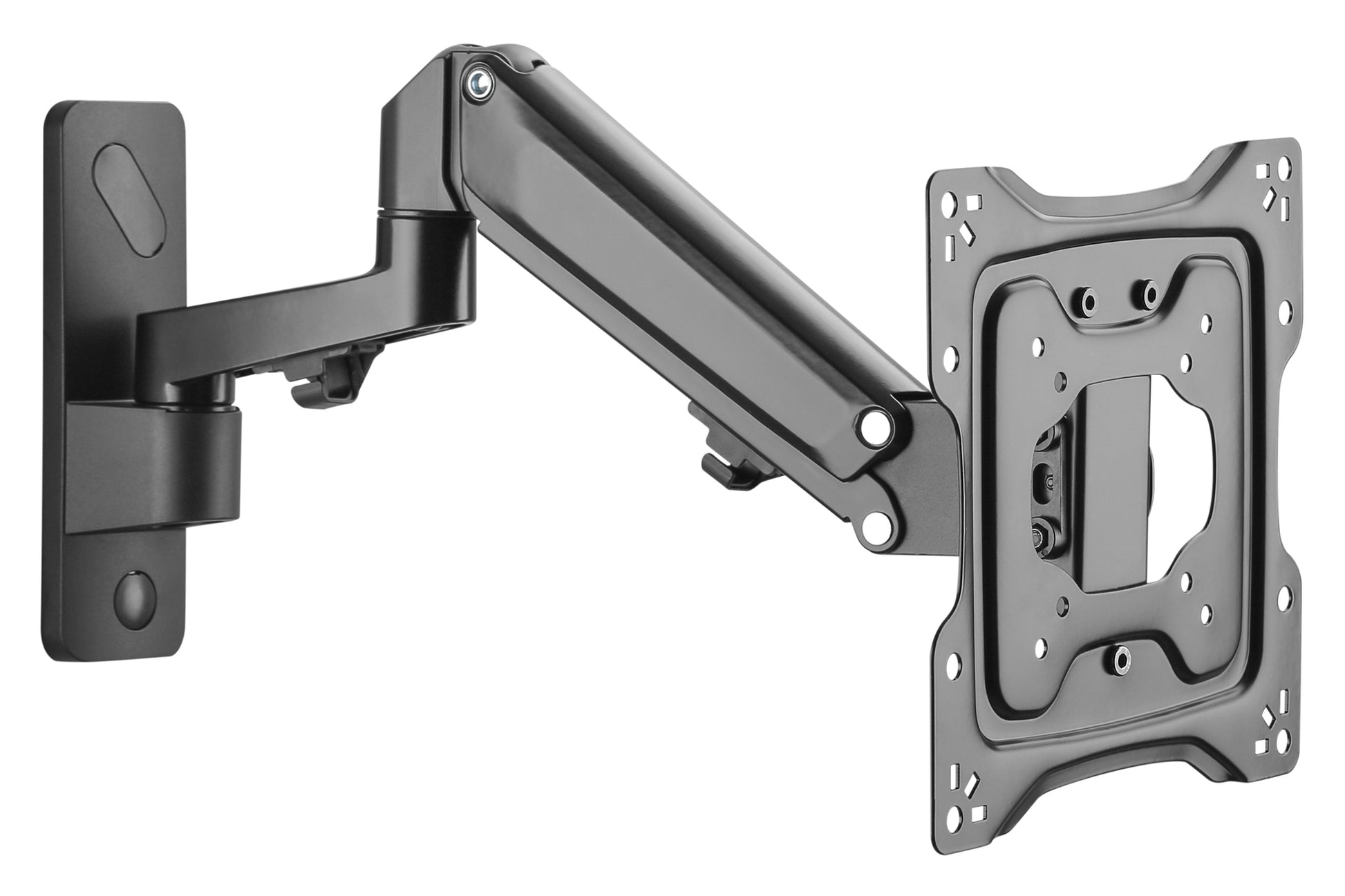 Digitus Wandhalterung, bis 43", VESA 75 × 75/100 × 100 mm, 23 kg, neig-/schwenkbar, Gasdruckfeder, schwarz