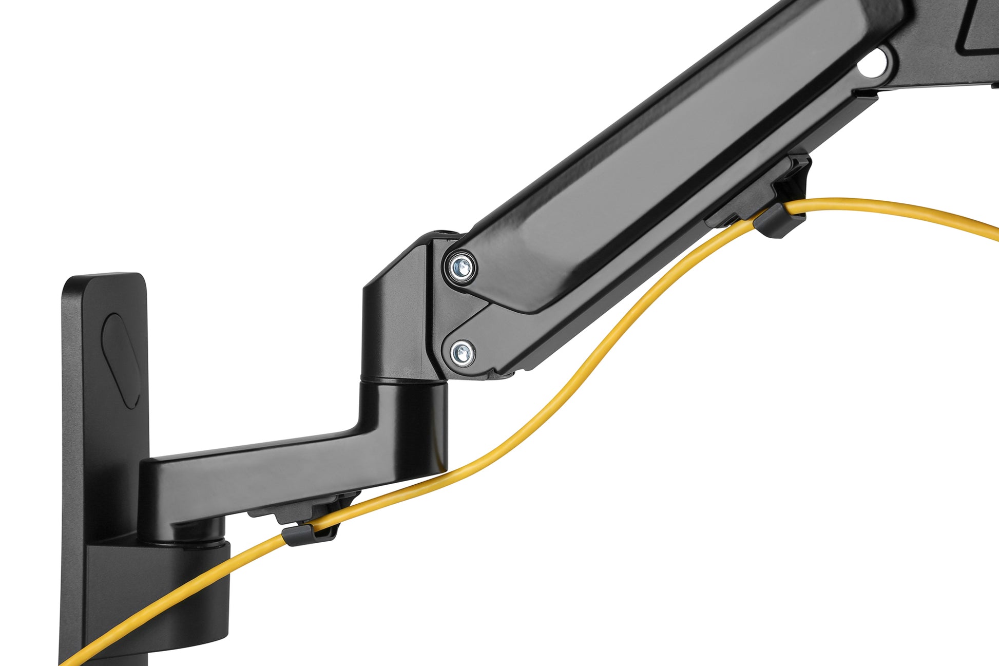 Digitus Wandhalterung, bis 43", VESA 75 × 75/100 × 100 mm, 23 kg, neig-/schwenkbar, Gasdruckfeder, schwarz