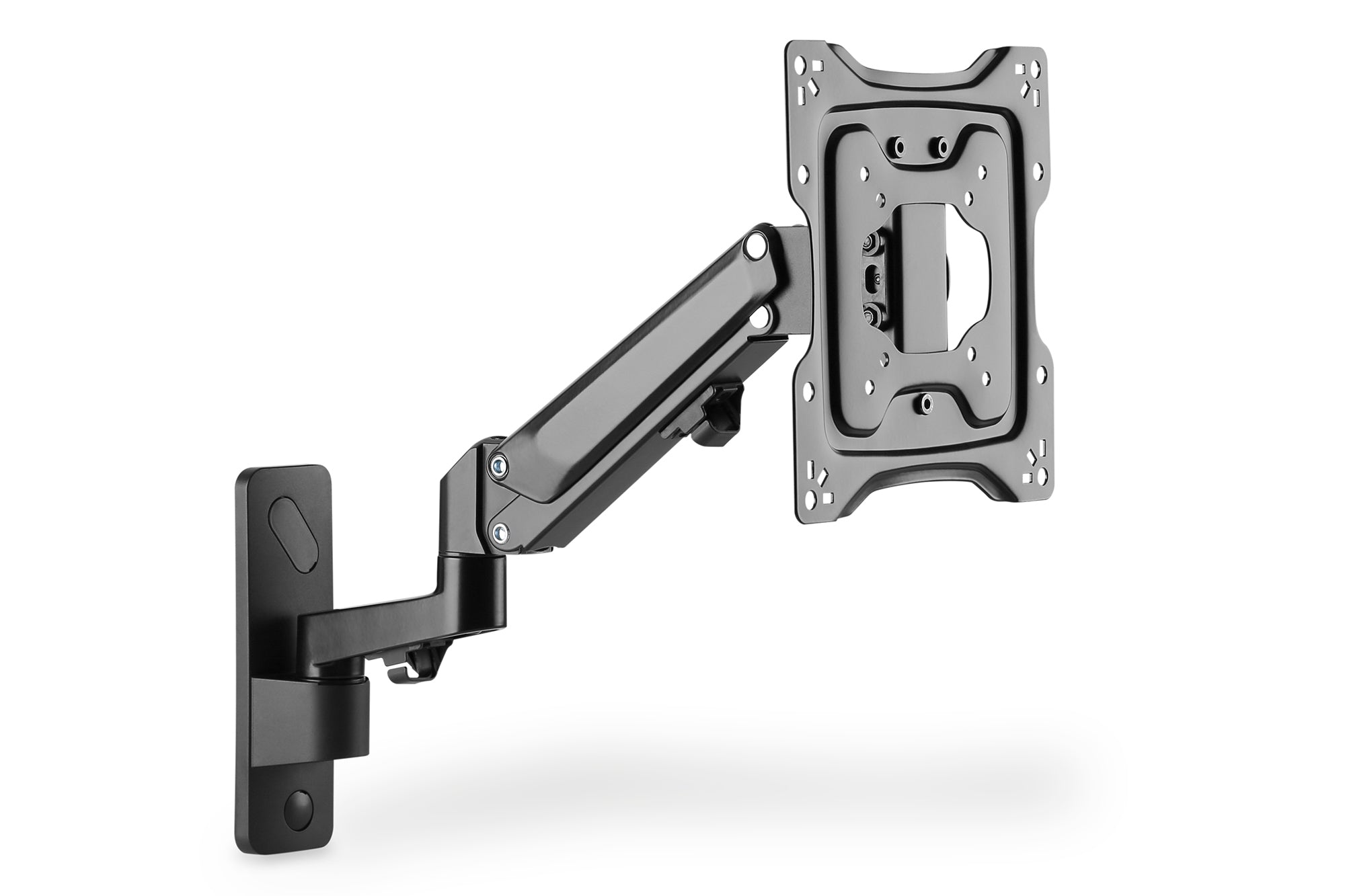 Digitus Wandhalterung, bis 43", VESA 75 × 75/100 × 100 mm, 23 kg, neig-/schwenkbar, Gasdruckfeder, schwarz