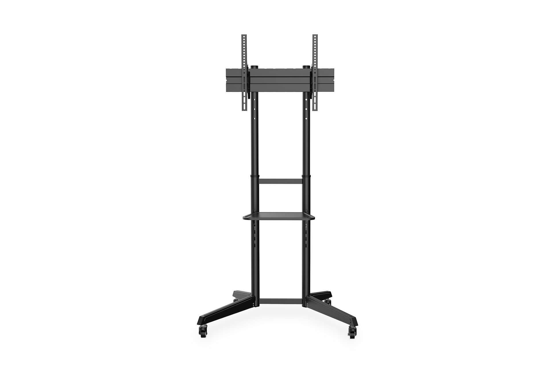 Digitus TV-Wagen – 37–70" – VESA 100×100–600×400 – bis 50 kg, neigbar, mit Regal – Schwarz
