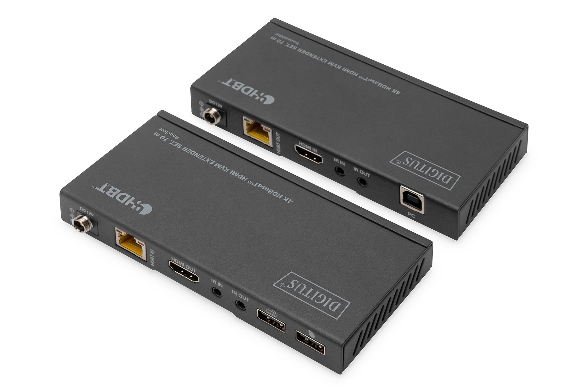 Digitus HDMI KVM-Extender über HDBaseT, bis 70 m, 4K (3840 × 2160), Set