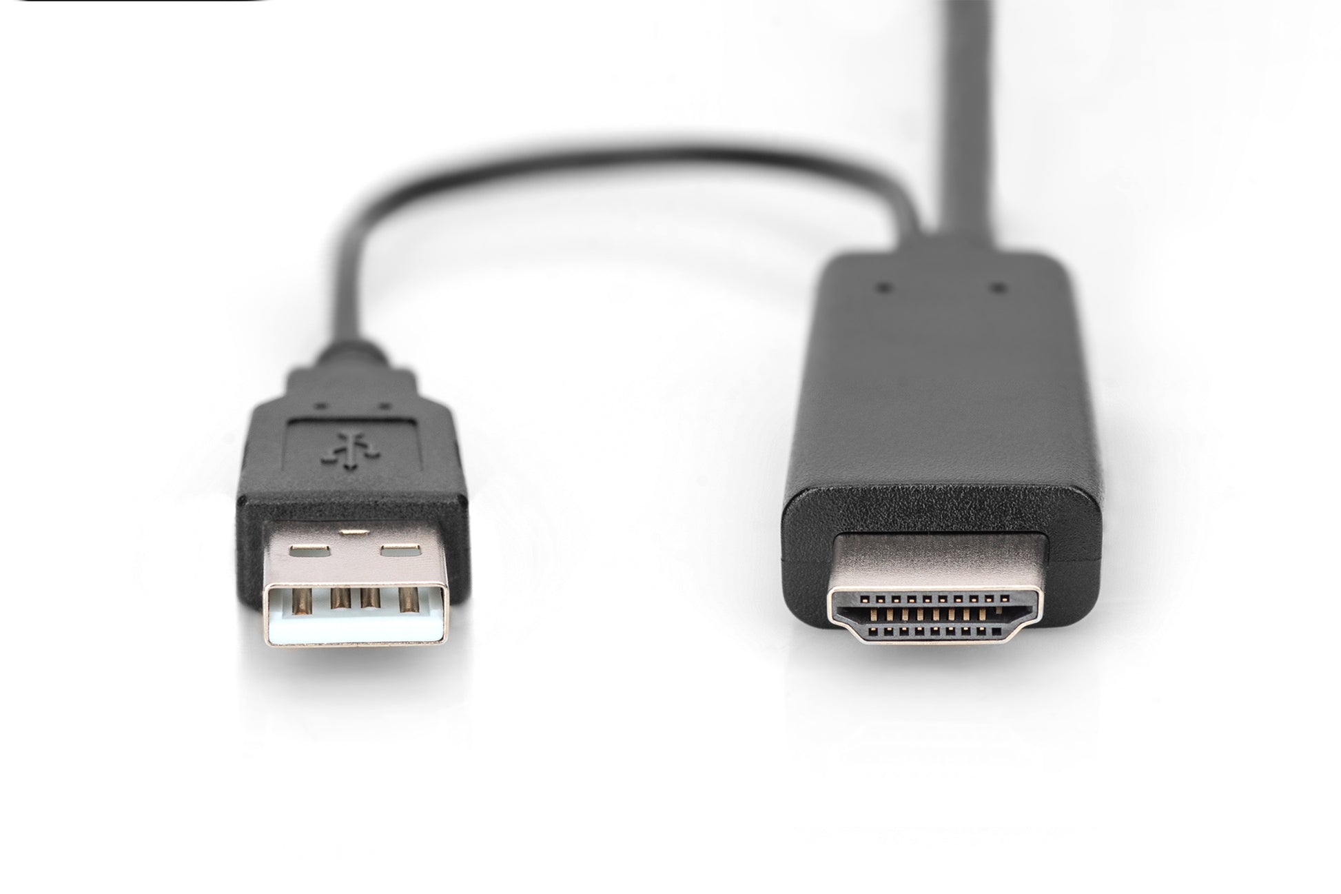 Digitus HDMI auf DisplayPort Adapter, 4K@30 Hz, 2 m, Externe USB-Stromversorgung