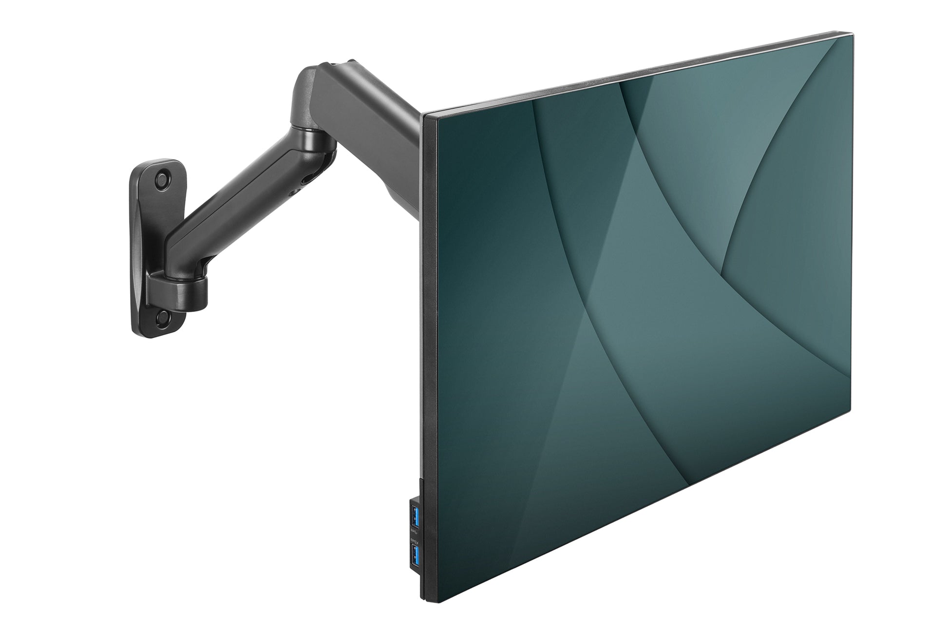 Digitus Wandhalterung – bis 32", VESA 75 × 75/100 × 100 mm, 9 kg, neigbar, schwenkbar, drehbar, schwarz