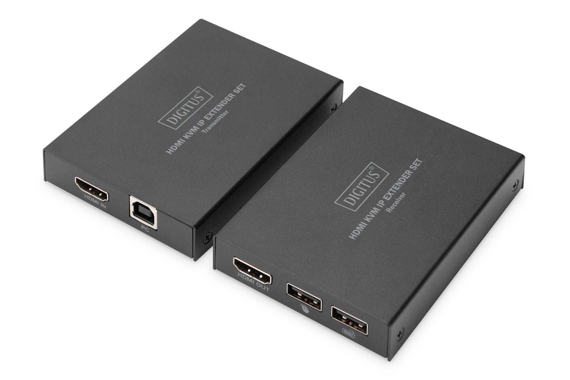 Digitus DS-55507 – HDMI KVM-Extender über IP, bis 150 m, 1920 × 1200, 6,75 Gbit/s, Set, H.265