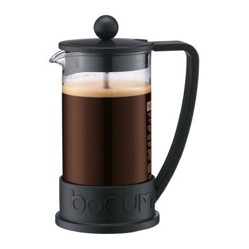 Bodum Brazil French Press / Kaffeebereiter – 0,4 l, 3 Tassen, Kunststoff