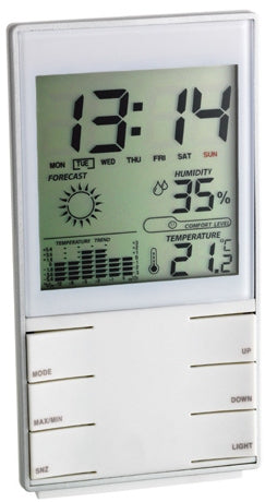 TFA-Dostmann TFA Dostmann – Wetterstation, innen, Hygrometer – weiss