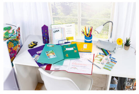 HERMA Vario Schuletiketten – Motiv Sandkastenfreunde – 35×76 mm, Abgerundete Ecken, 9 Stück, 3 Bögen, Papier