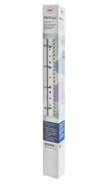 GBC FileStrips Buchrücken – A4 – PVC, 500 µm, weiss, für SureBind – 100 Stk.
