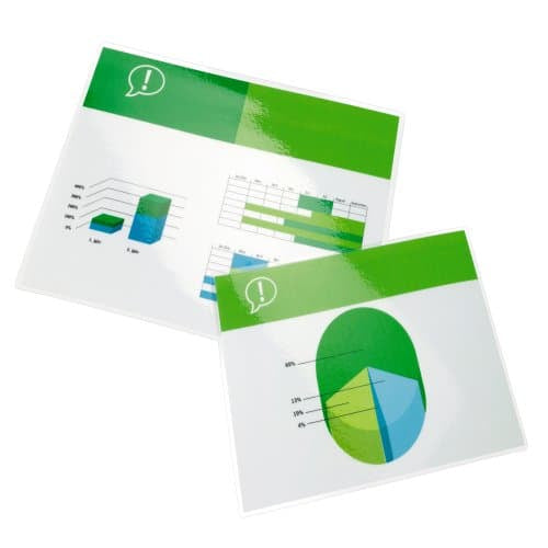 GBC Laminierfolien A4, glänzend – 100 µm, 216 × 303 mm, 100 Stk.
