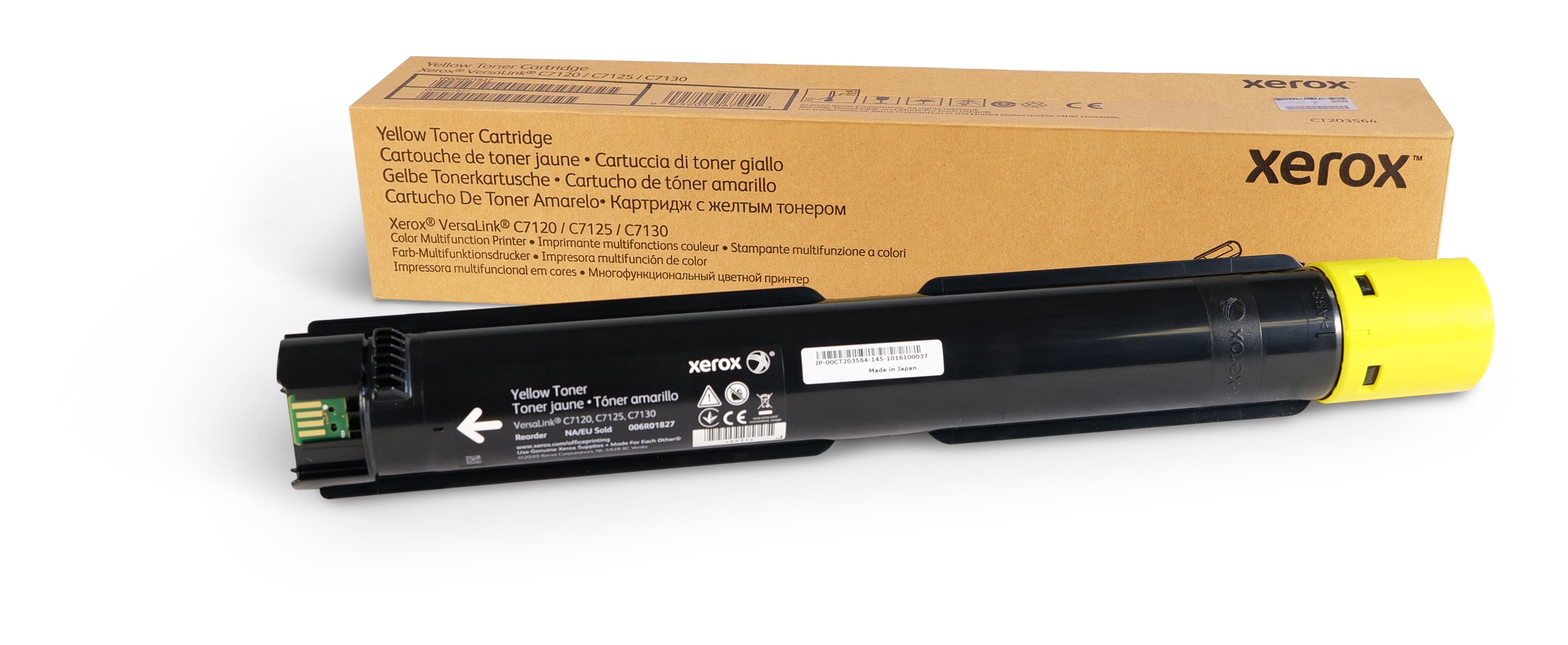 Xerox Toner 006R01827 – Gelb, 18000 Seiten – für Xerox VersaLink C7100 Serie