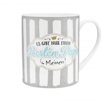Sheepworld Tasse – 600 ml, Ø 9,5 cm, H 11,5 cm, Porzellan, Hellgrau, spülmaschinenfest
