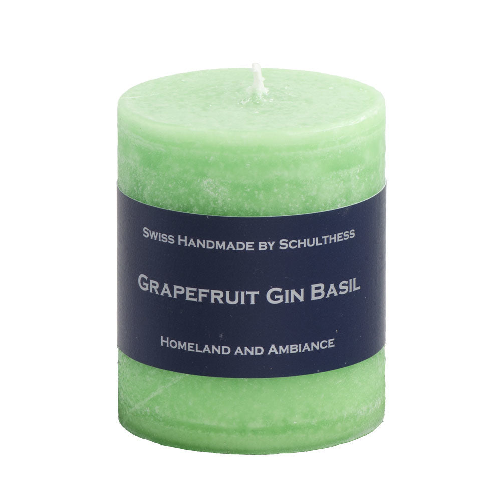 Schulthess Kerzenhandwerk Duftkerze – Grapefruit, Basilikum & Gin – Ø 7 × 8 cm – 40 h