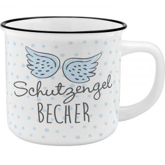 Sheepworld Becher Schutzengel – 350 ml, Ø 9 cm, Porzellan, Weiss, spülmaschinenfest, mikrowellengeeignet
