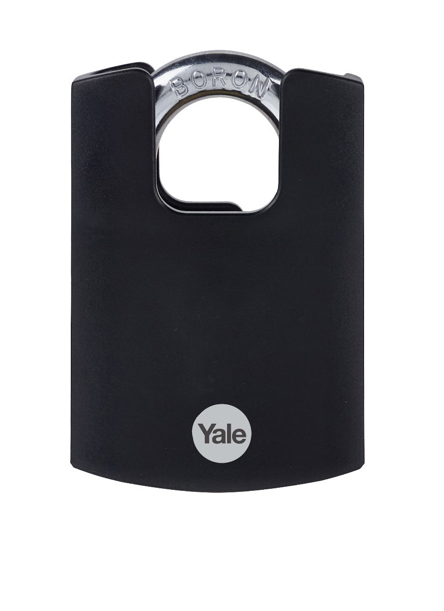 Yale Y121B Vorhängeschloss – Messing, Bügel H×B 20,3×24 mm, Ø 20,3 mm, Sicherheitsstufe 2, Aussen, Schwarz