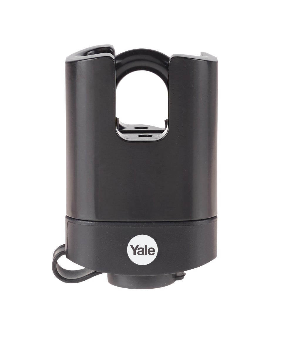 Yale Y221B Mechanisches Vorhängeschloss – Stahl, Bügel 22×18 mm, Ø18 mm, Sicherheitslevel 2, Aussen, Schwarz