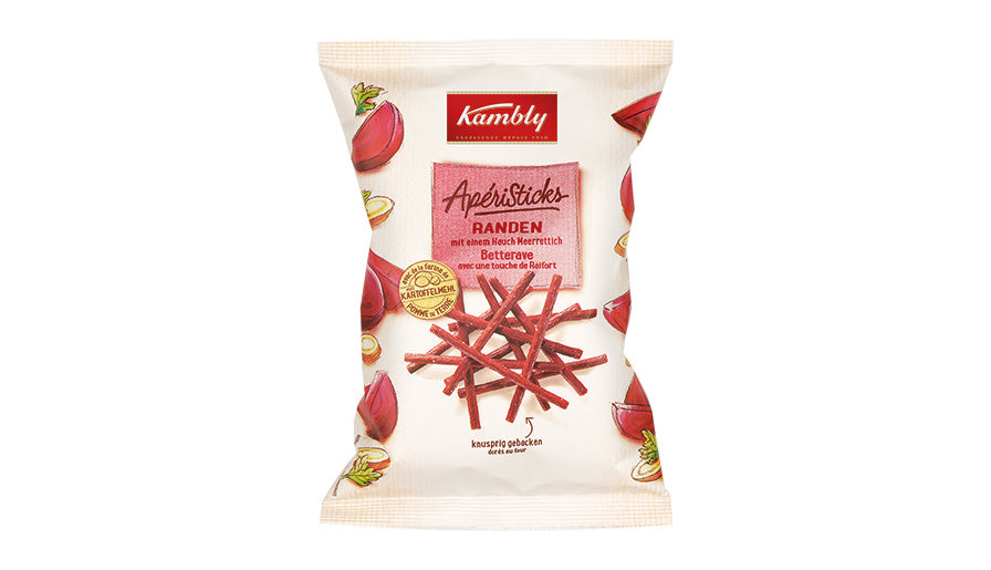 Kambly ApériSticks Salzgebäck – Rote Bete – 140 g