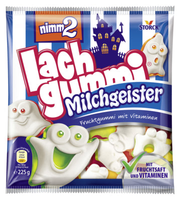 Storck Lachgummi Milchgeister – Weiche Süssigkeiten, 225 g