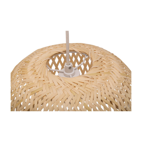 Pauleen Pendelleuchte Woody Pearl – Ø 33 × 23 cm, 20 W, beige/weiss, E27