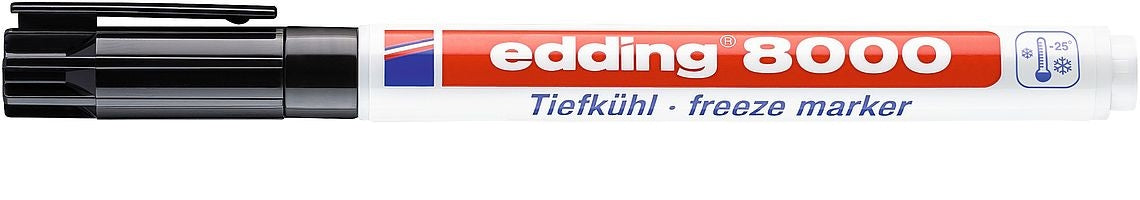 Edding Tiefkühlmarker für Gefrierbeutel und Gefrierdosen – schwarz