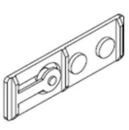 Zebra Halterung Bedienfeld (links/rechts), 3er-Pack – für TTP2000, KR403, P1014144